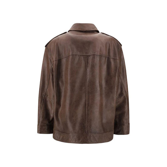 PINKO Leather Jacket PI-105012A2I1M22-S