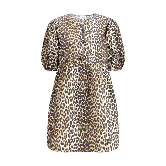 Ganni Leopard mini Dress GA-F9758943-IT36 | XS