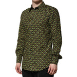 Dolce & Gabbana Multicolor Cotton Cactus GOLD Men Formal Shirt TSH906785-41