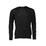 Dolce & Gabbana Black Cotton DG Logo Men Sweatshirt Sweater TSH90527-52