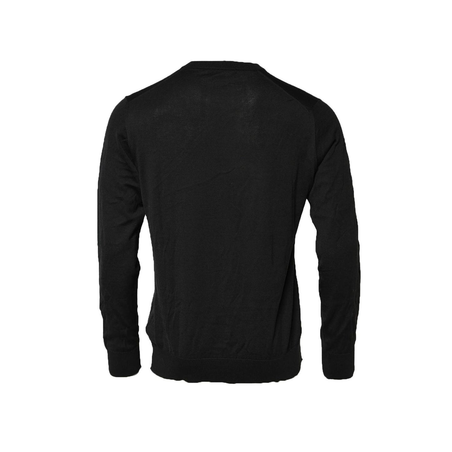 Dolce & Gabbana Black Cotton DG Logo Men Sweatshirt Sweater TSH90527-52