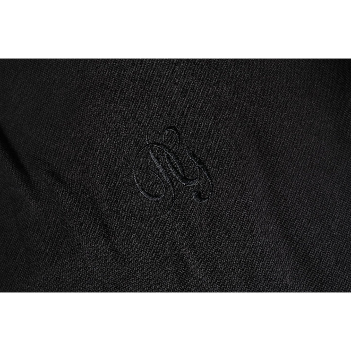 Dolce & Gabbana Black Cotton DG Logo Men Sweatshirt Sweater TSH90527-52