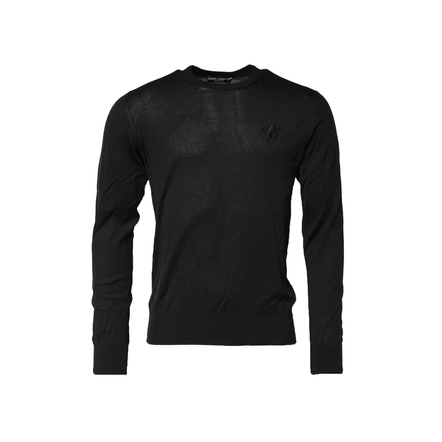 Dolce & Gabbana Dark Gray Cotton DG Logo Sweatshirt Sweater TSH90531-48