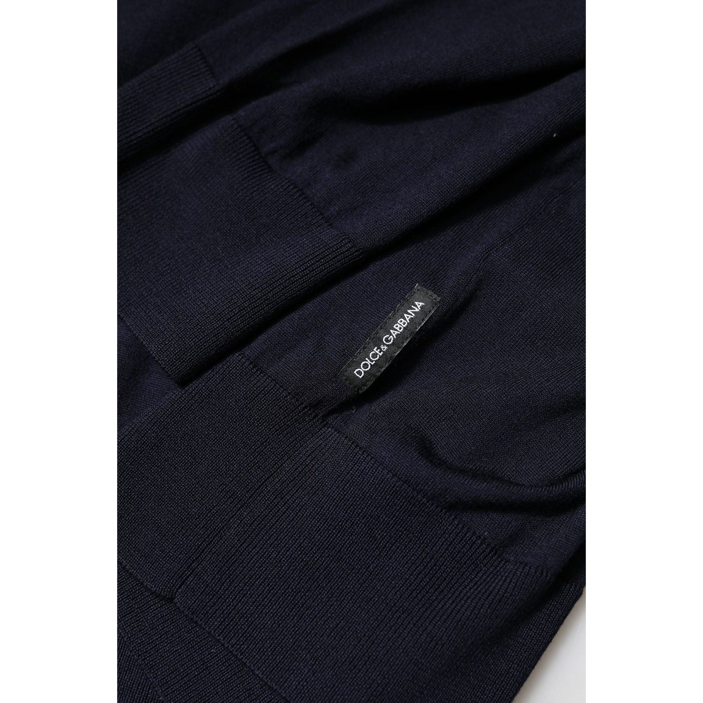 Dolce & Gabbana Blue Long Sleeve Turtleneck Pullover Sweater TSH90534-56