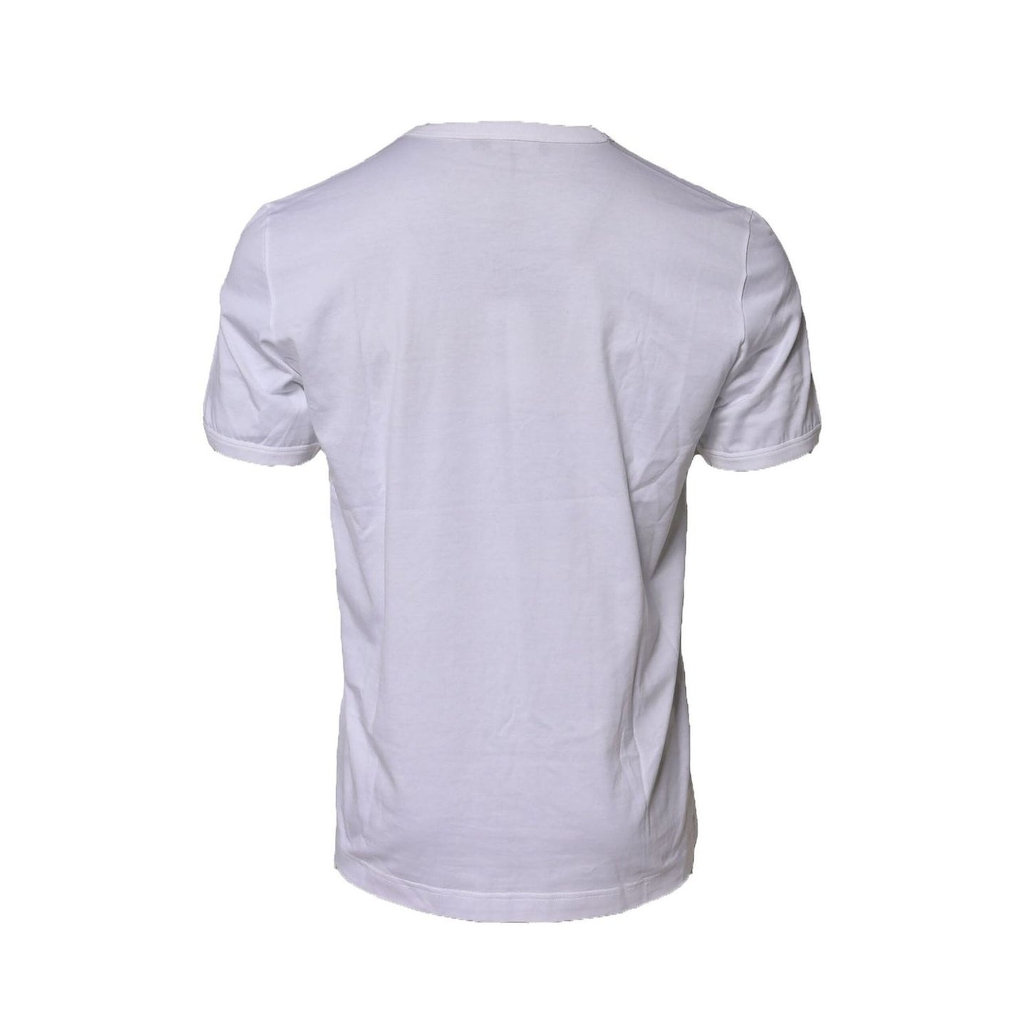 Dolce & Gabbana White King Crown Cotton Crew Neck T-shirt TSH90579-54