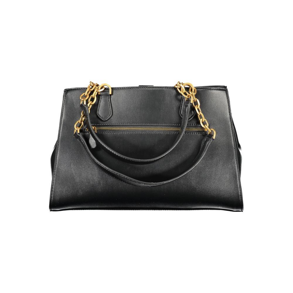 Front view with bag zipped and handles upright.