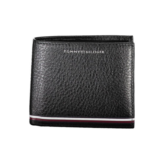 Tommy Hilfiger Black Leather Men Wallet TO-22079