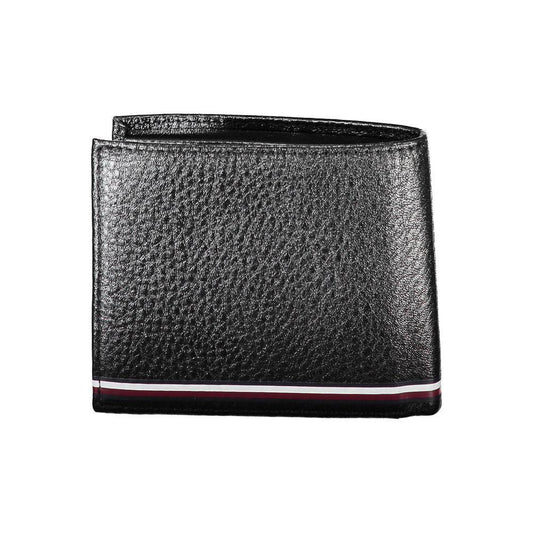 Tommy Hilfiger Black Leather Men Wallet TO-22079