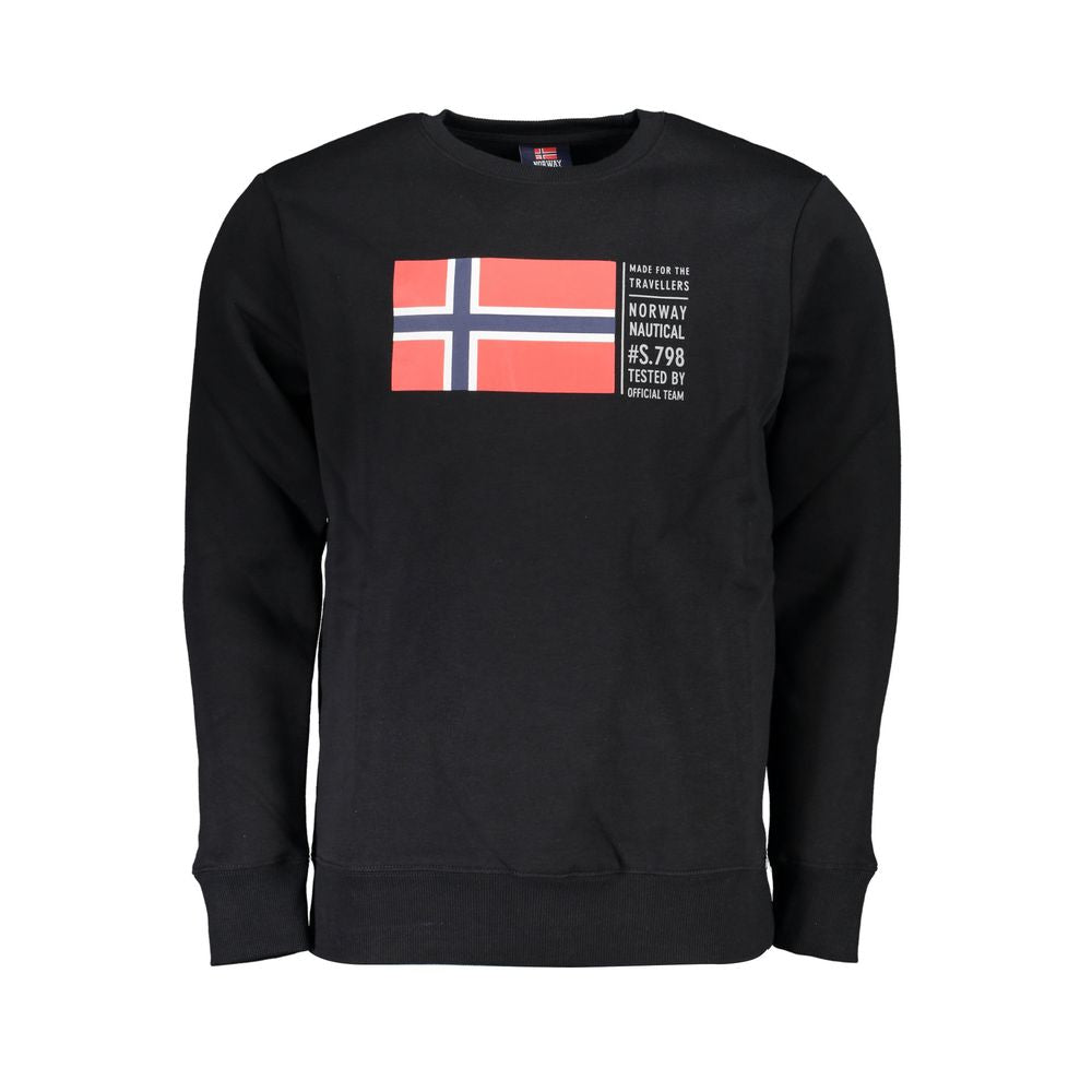 Norway 1963 Black Cotton Men Sweater