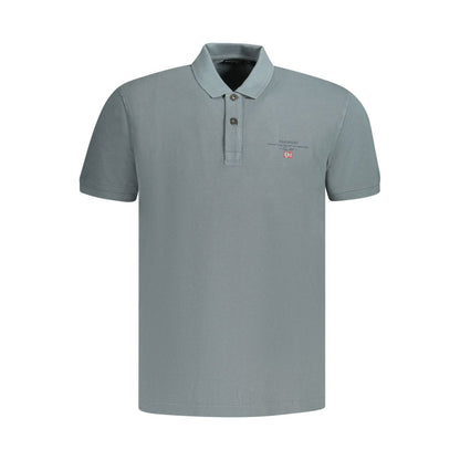 Napapijri Gray Cotton Polo Shirt