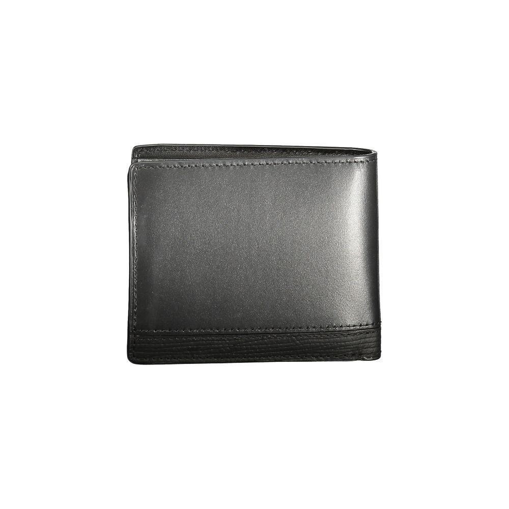 Tommy Hilfiger Black Leather Men Wallet TO-36287