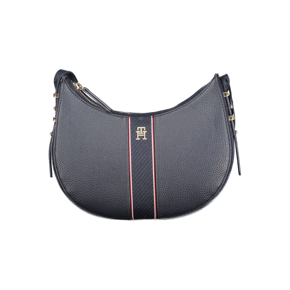 Tommy Hilfiger Blue Polyethylene Women Handbag with logo and zip closure