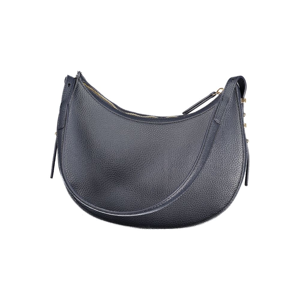Tommy Hilfiger Blue Polyethylene Women Handbag with adjustable strap and zip closure, perfect for standout fashion.