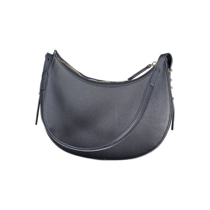 Tommy Hilfiger Blue Polyethylene Women Handbag with adjustable strap and zip closure, perfect for standout fashion.
