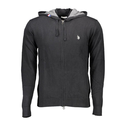 U.S. POLO ASSN. Black Cotton Mens Cardigan US-36843-XL