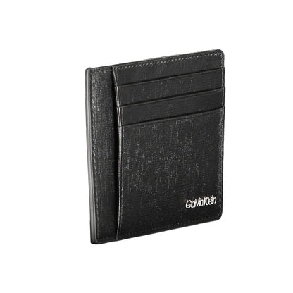 Calvin Klein Black Polyester Men Wallet with RFID blocking and sleek design.