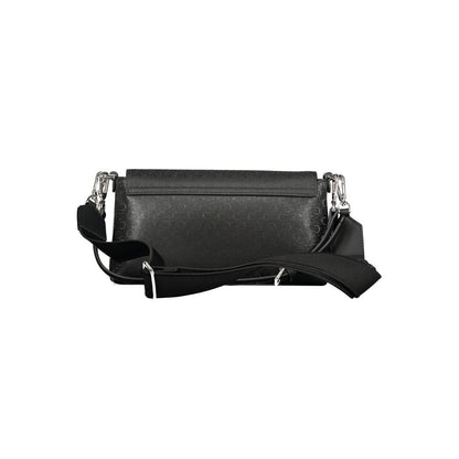 Calvin Klein Black Polyester Women Handbag with adjustable strap and elegant urban design