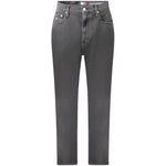 Tommy Hilfiger Black Cotton Women Jeans TO-36255-W25 | L32