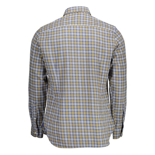 U.S. POLO ASSN. Blue Cotton Men Shirt US-16877-L