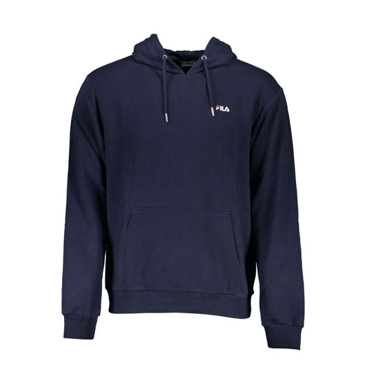 Fila Blue Cotton Blend Hooded Sweatshirt FI-27897-L