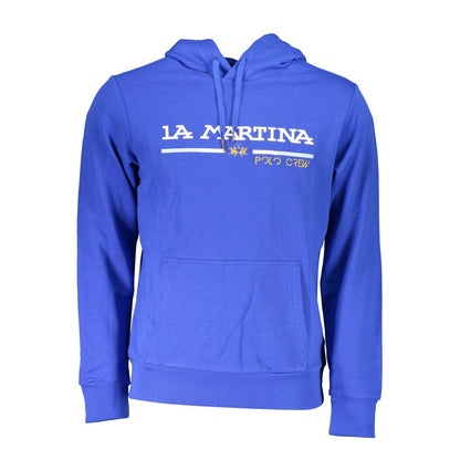 La Martina Blue Cotton Sweatshirt