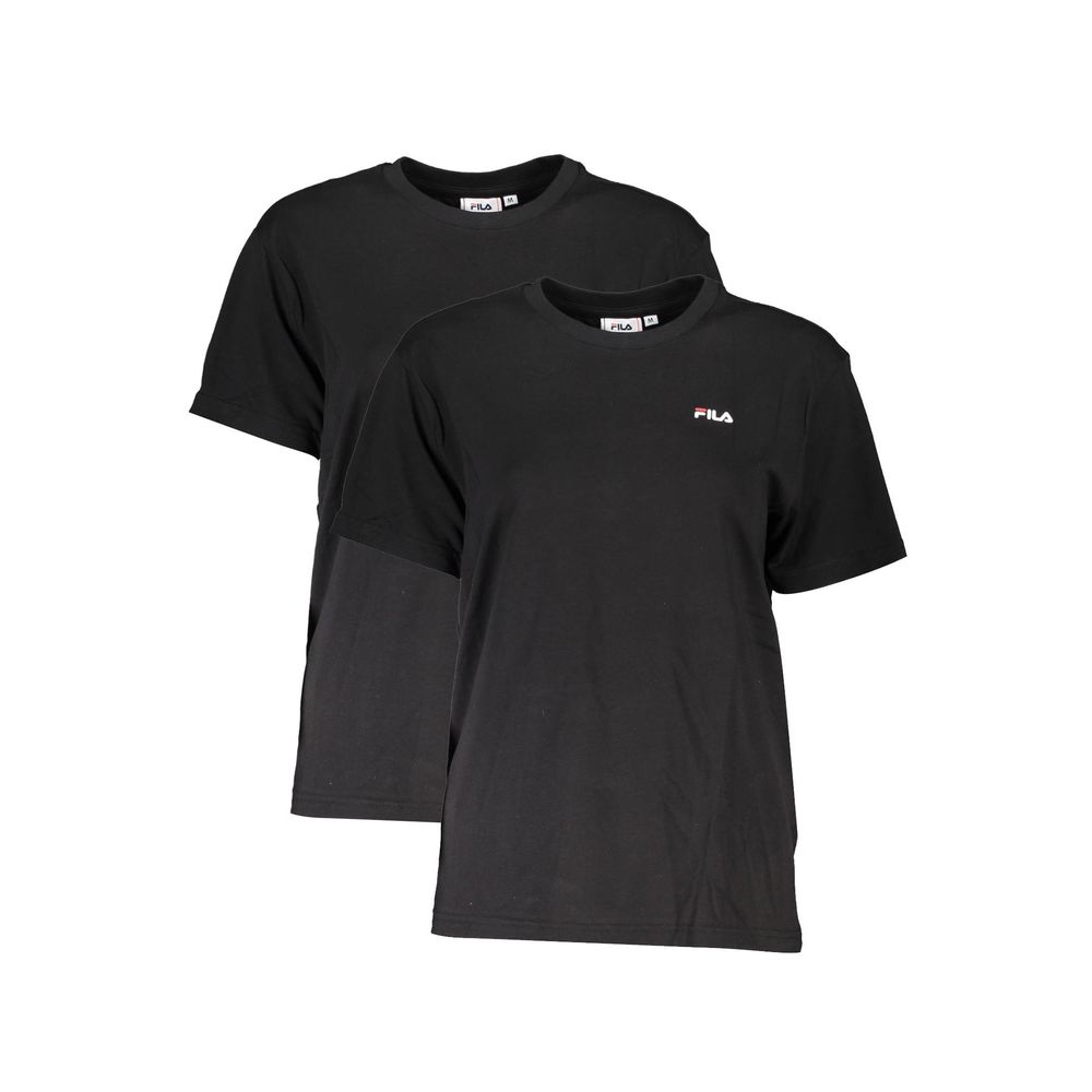 Fila Black Cotton T-Shirt