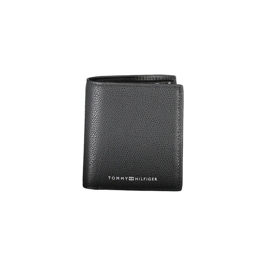 Tommy Hilfiger Black Leather Men Wallet TO-19178