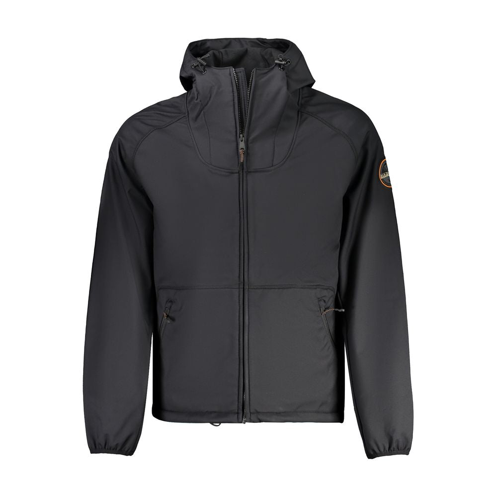 Napapijri Black Recycled Polyester Men Jacket