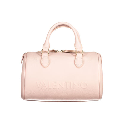 Mario Valentino Pink Polyethylene Women Handbag with handles and shoulder strap