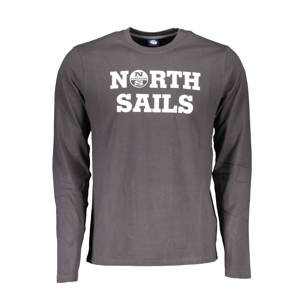 North Sails Gray Cotton T-Shirt
