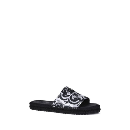 Dolce & Gabbana Black Cotton Espadrilles