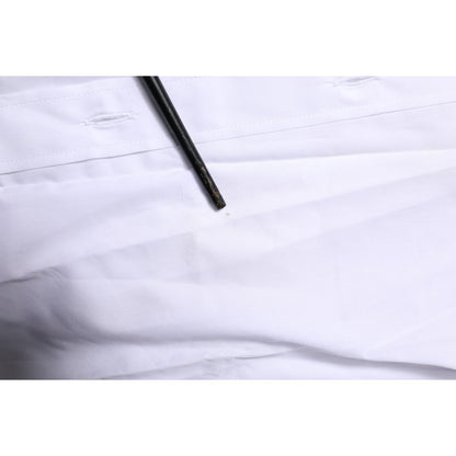 Dolce & Gabbana White MARTINI Long Sleeves Dress Formal Shirt