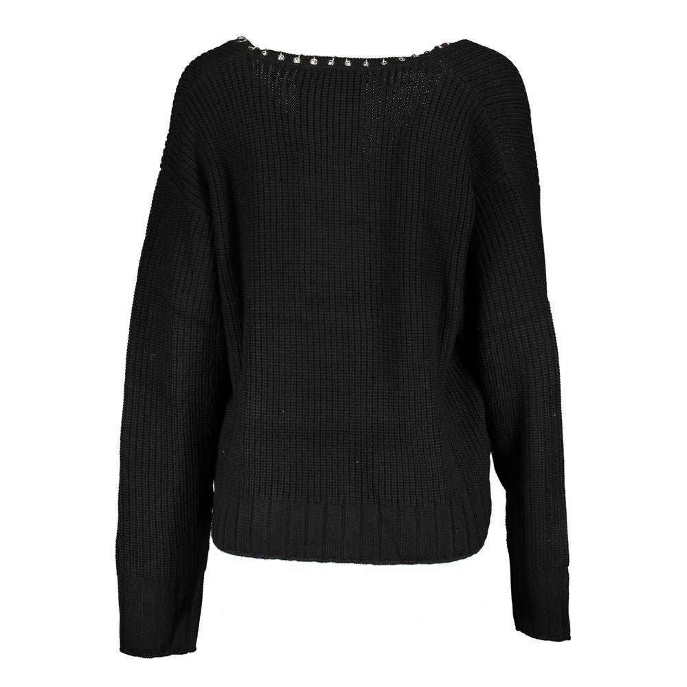 Patrizia Pepe Black Fabric Sweater