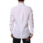 Dolce & Gabbana White GOLD Cotton Long Sleeves Formal Shirt TSH906903-42