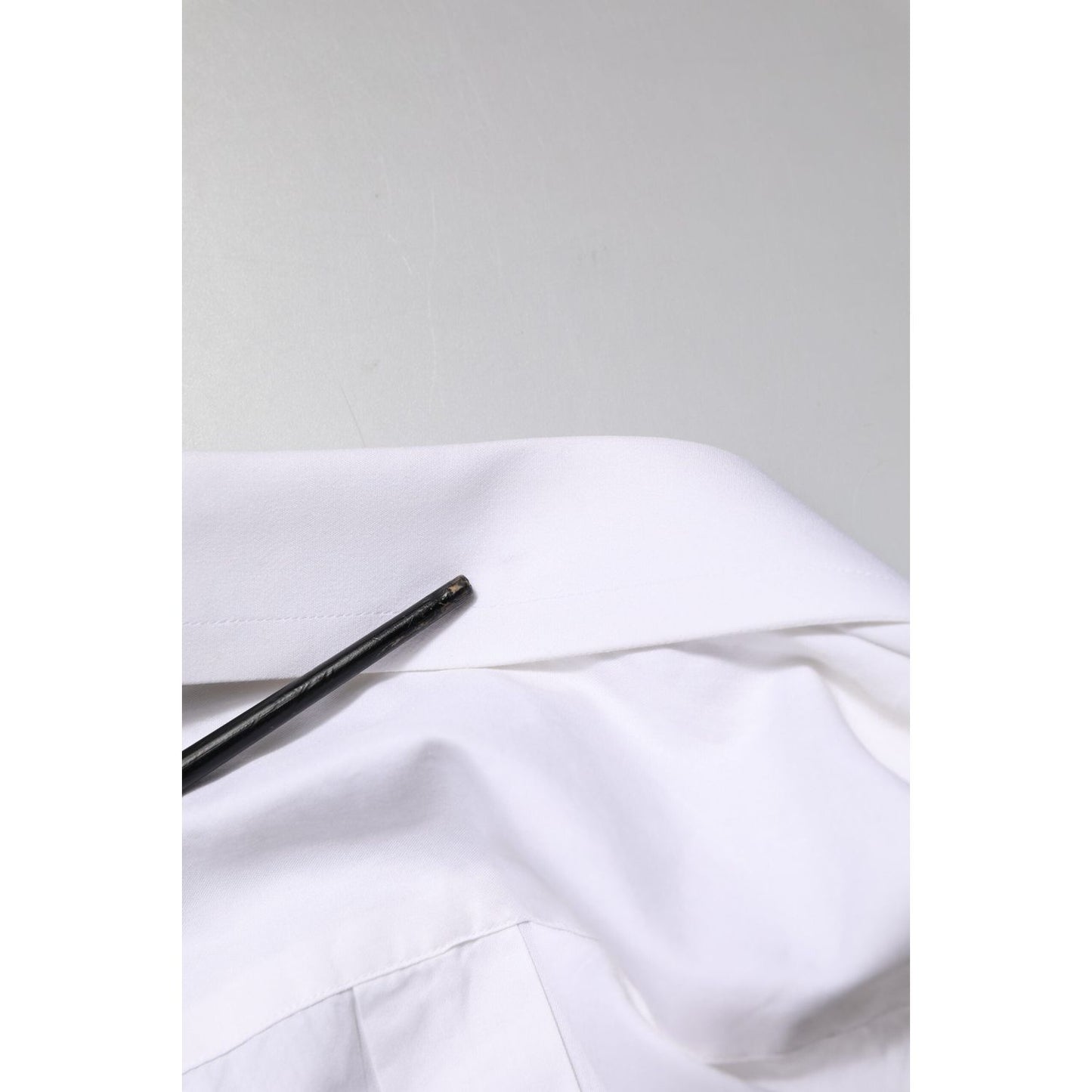 Dolce & Gabbana White GOLD Cotton Long Sleeves Formal Shirt TSH906903-42