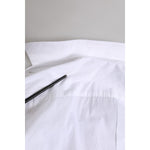 Dolce & Gabbana White GOLD Cotton Poplin Dress Formal Shirt TSH906915-39