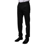 Dolce & Gabbana Black Wool Formal Dress Pants PAN75332-44