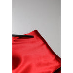Dolce & Gabbana Red Acetate Sleeveless Sheath Midi Dress DR81727-40