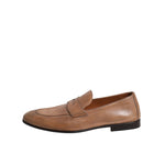 Brunello Cucinelli Brown Leather Loafer Dress Formal Shoes MV7268-43
