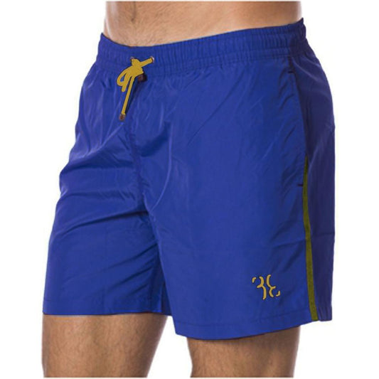 Billionaire Italian Couture Blue Polyester Men's Swim Trunk BI-15513-3XL