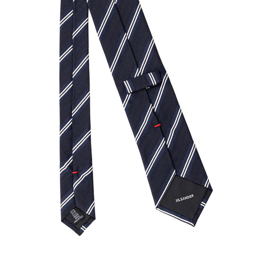 Jil Sander Gray Silk Ties & Bowty JISA-909766220010146