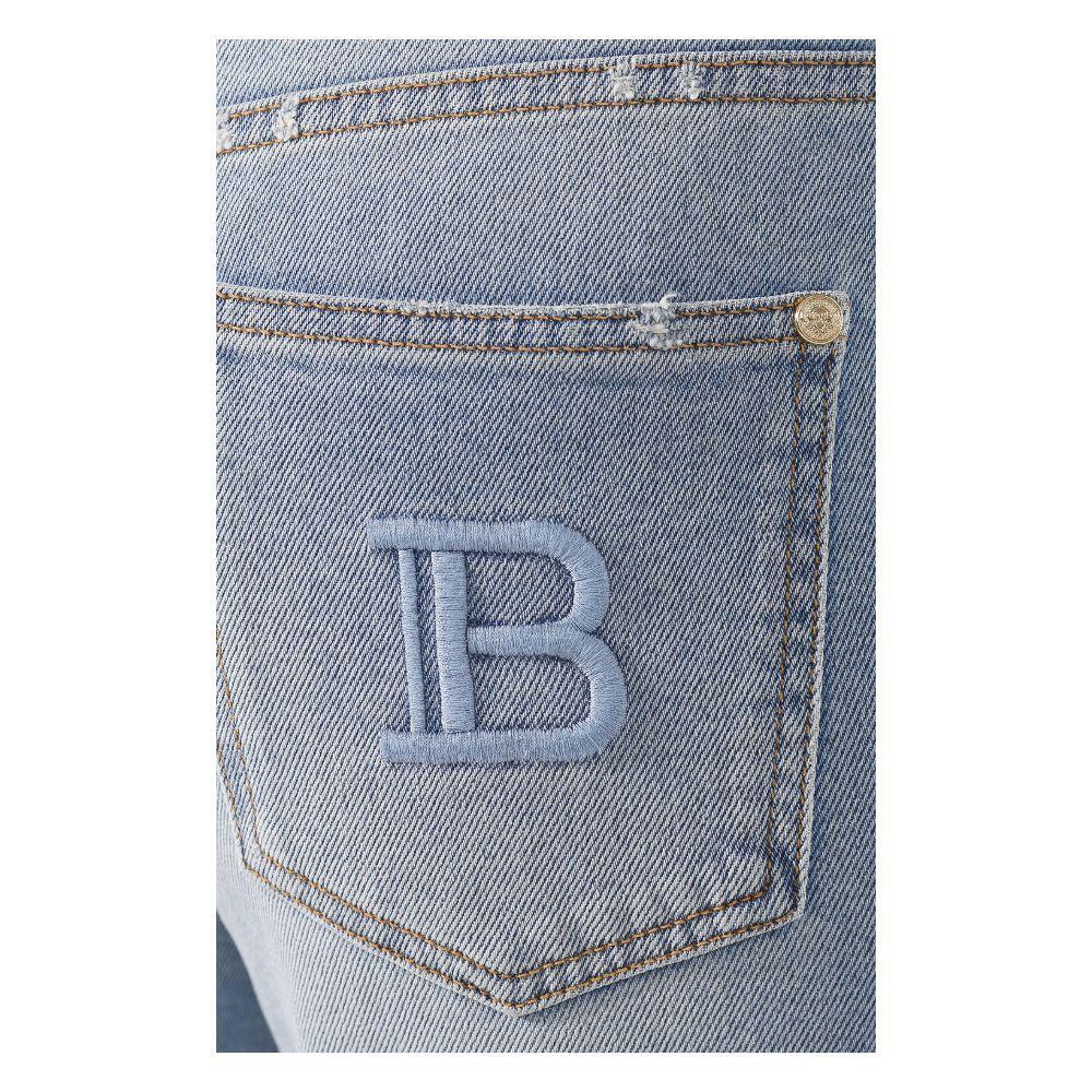 Balmain Blue Cotton Jeans & Pant BA-15522-IT38|XS