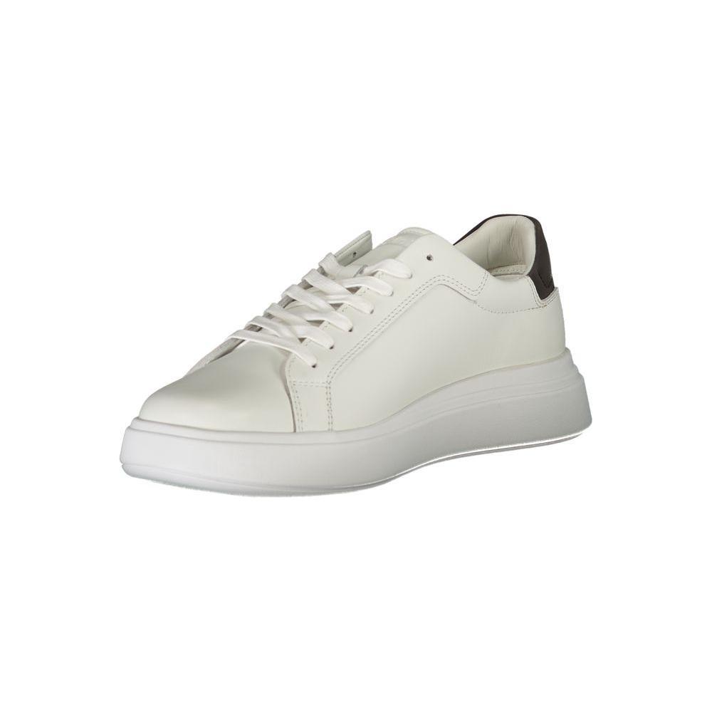Calvin Klein Sleek White Contrast Lace-Up Sneakers CA-26830-EU45/US12