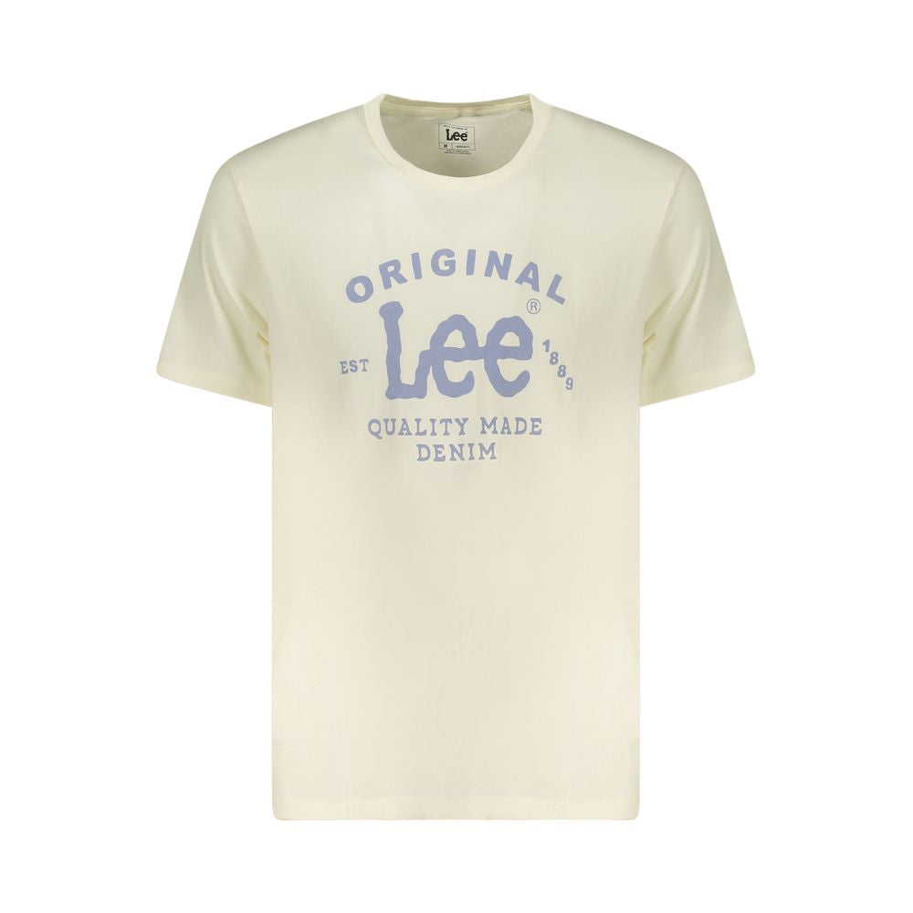 Lee Beige Cotton T-Shirt