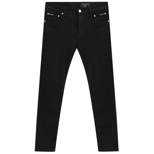 Dolce & Gabbana Black Cotton Jeans Denim DO-8362676-IT48 | M