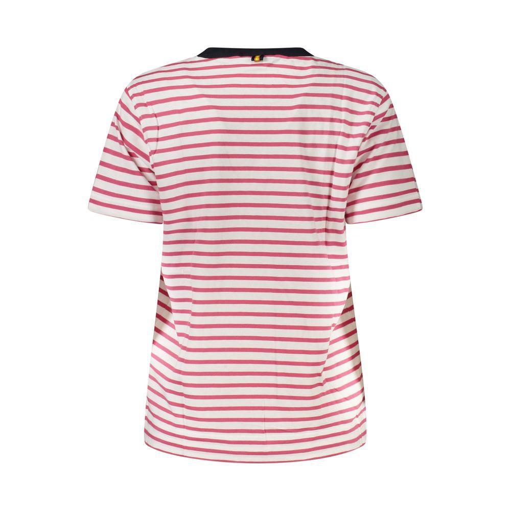 K-WAY Pink Cotton Women T-Shirt KW-38674-L