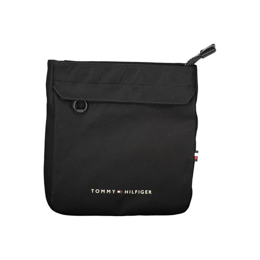 Tommy Hilfiger Black Polyester Men Shoulder Bag TO-26099