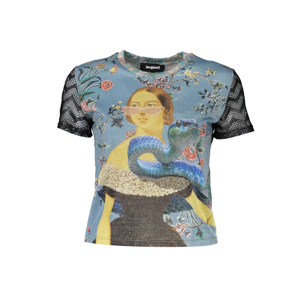 Desigual Blue Polyester T-Shirt