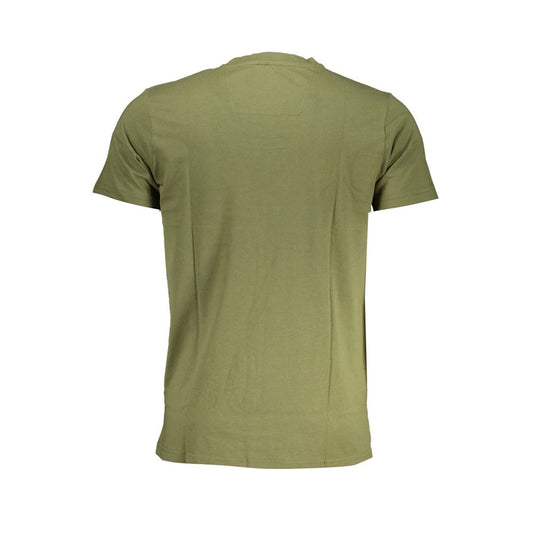 Cavalli Class Green Cotton T-Shirt CA-28634-XL