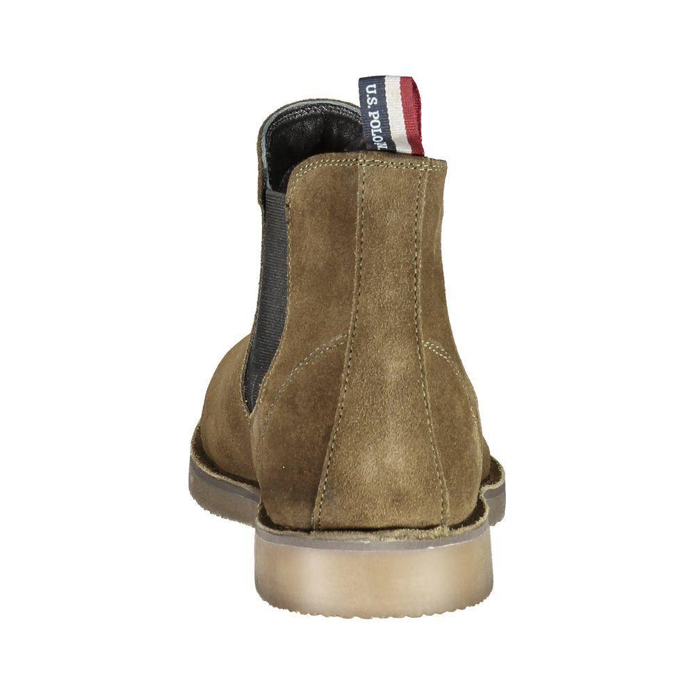 U.S. POLO ASSN. Green Leather Men Ankle Boot US-37293-EU41/US8
